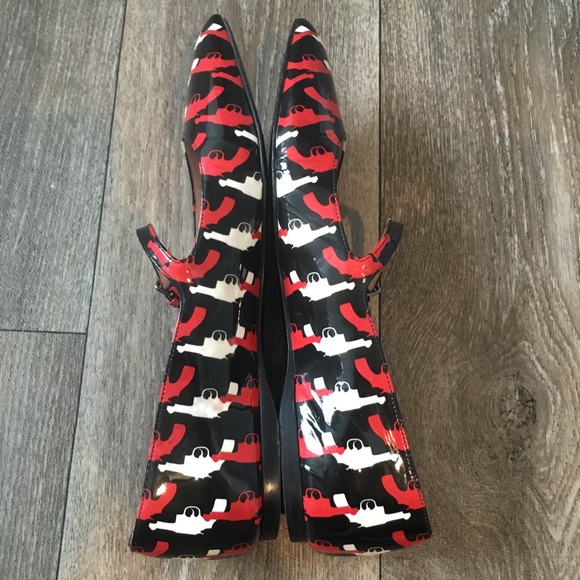 Miu Miu Pistol Mary Jane Flats - Picture 5 of 8